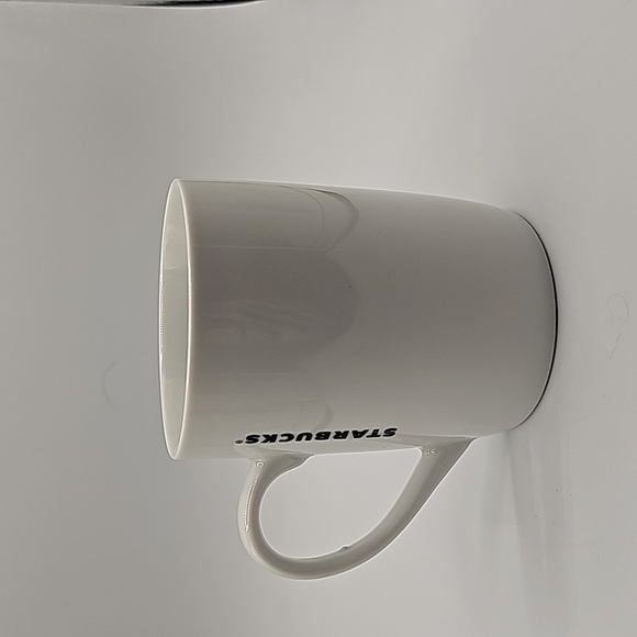 Starbucks Coffee Cup Mugs 2013 White Ceramic with Green Logo - Picture 2 of 3